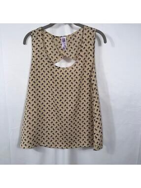 Alya Skull Print Sleeveless Top Size Small